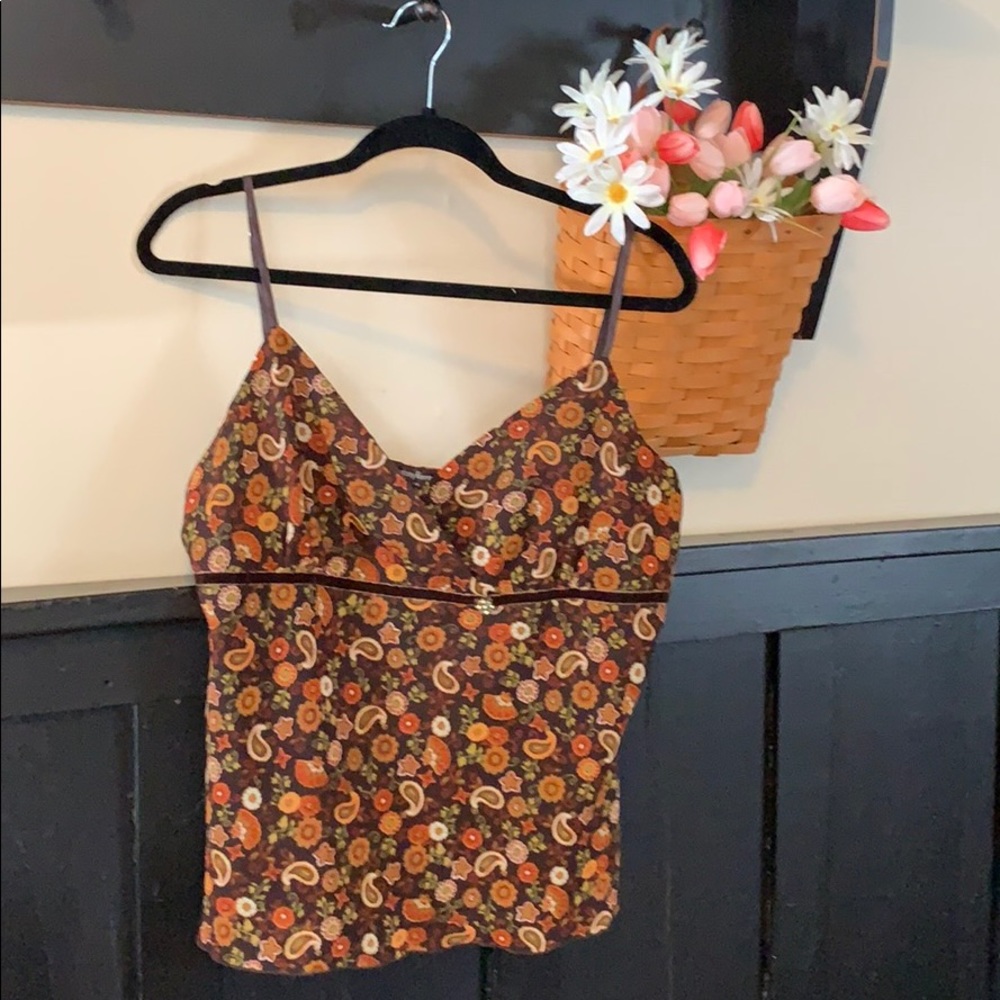 Daisy Fuentes PXL surplus top cami browns